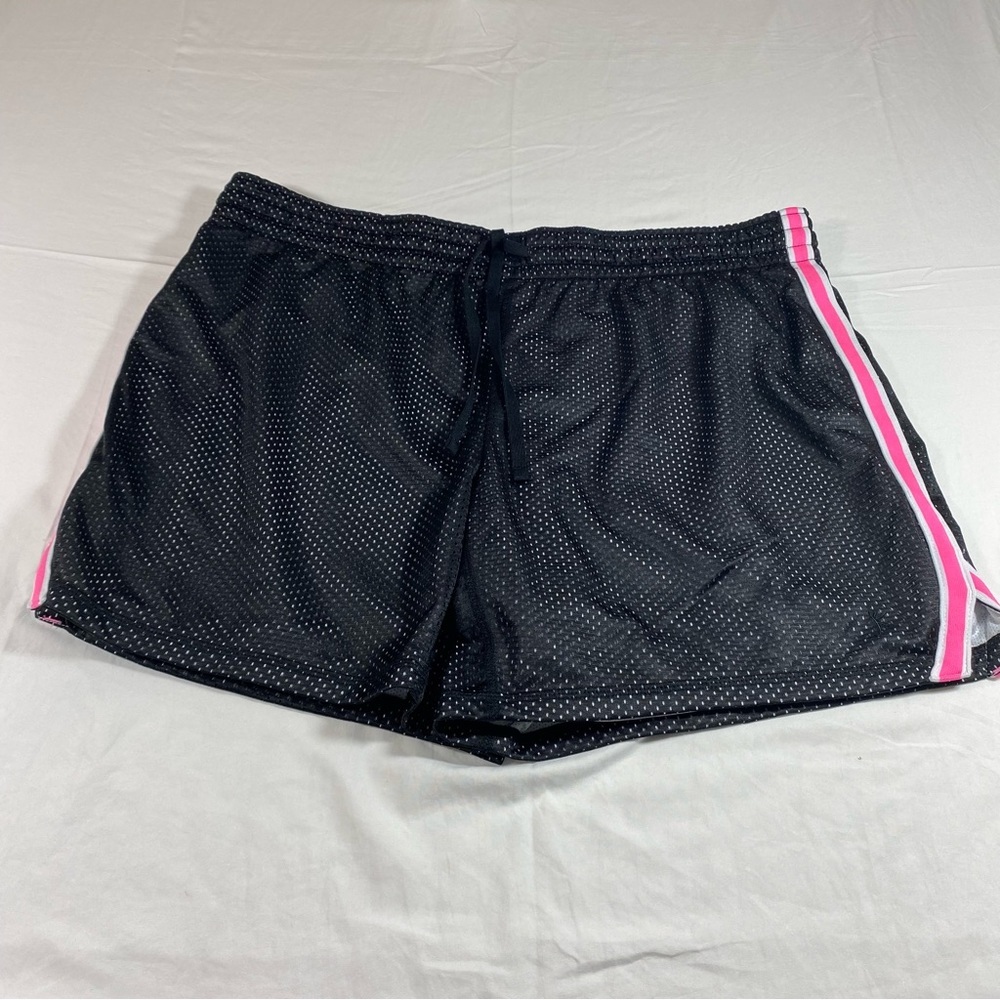 Danskin Now Athletic Shorts XXL Black pink Elastic Waist Workout Shorts …